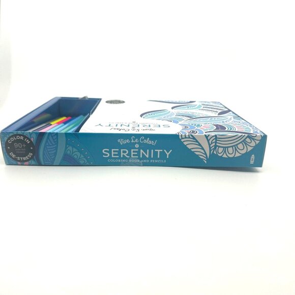 Vive Le Color! Serenity Adult Coloring Book & Pencils, Color Therapy Kit - Picture 5 of 14